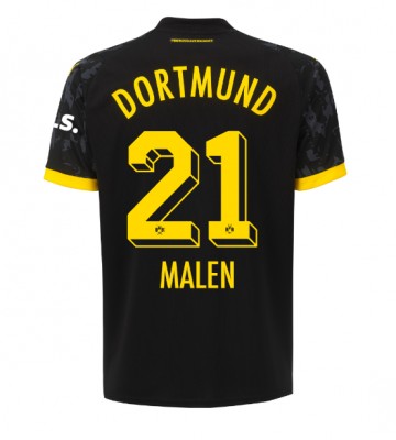 Maillot de foot Borussia Dortmund Donyell Malen #21 Extérieur 2023-24 Manches Courte